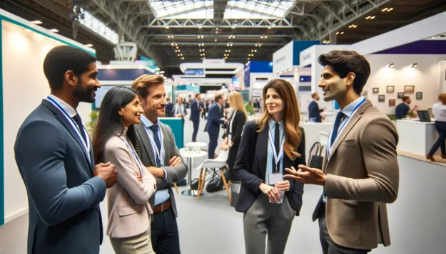 Networking at exhibitions and trade shows